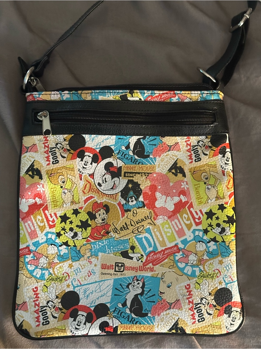 Disney Characters Crossbody Bag in Multicolor